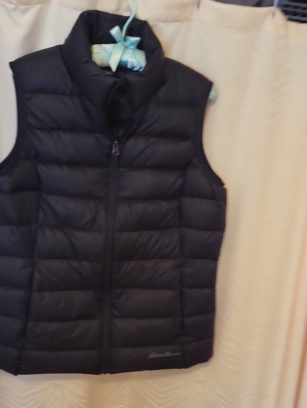 Eddie Bauer Black Packable Puffer Vest